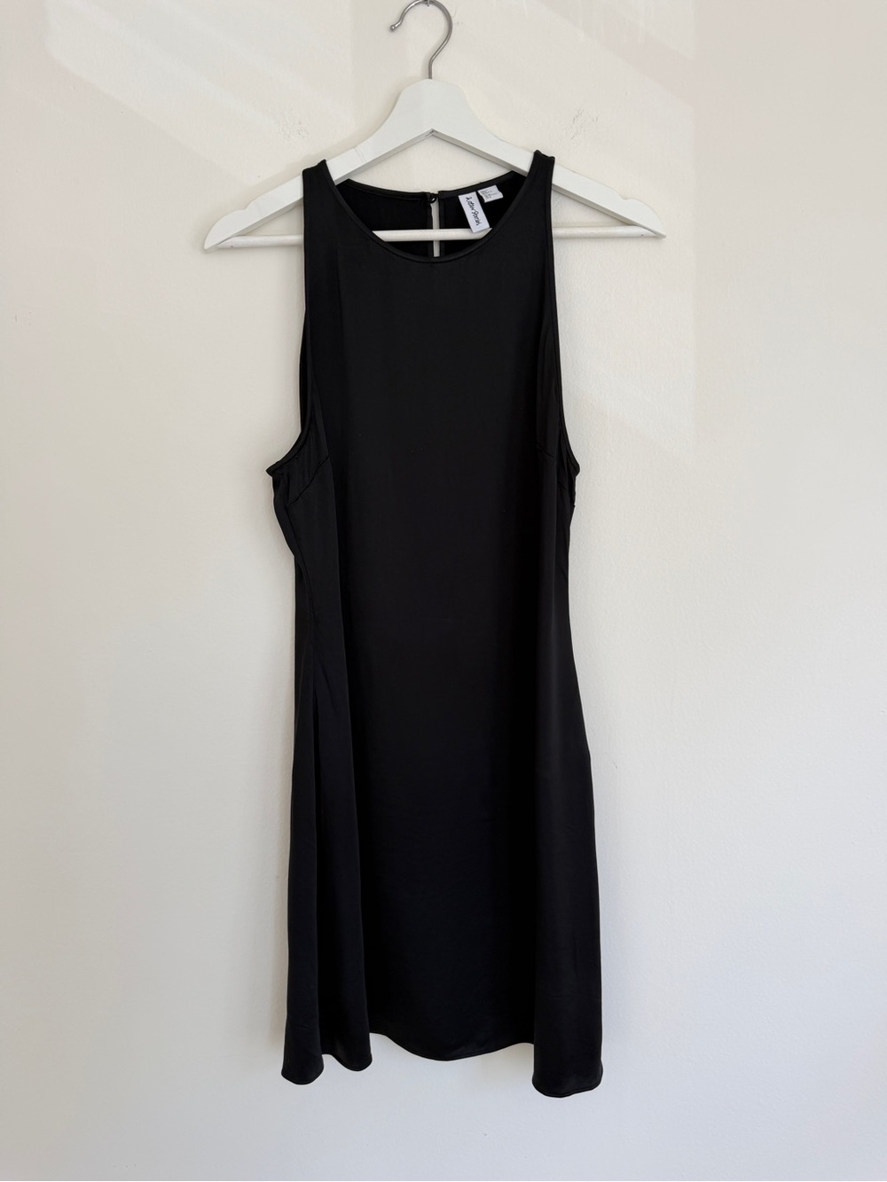 & OTHER STORIES Black Satin Midi Dress
